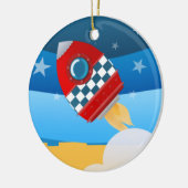 En Céramique Fusée d'espace - ornement (Gauche)