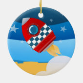 En Céramique Fusée d'espace - ornement (Dos)