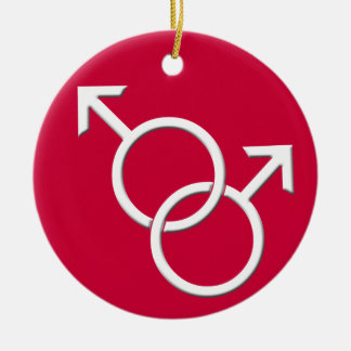 En Céramique Gay pride Ornament Gay Hommes Amour Décoration Cad