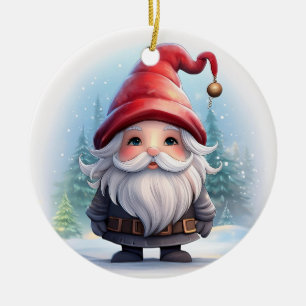 En Céramique Gnome Unique Wonderland d'hiver Décoration d'amour