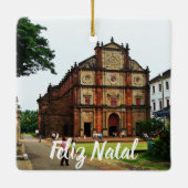 En Céramique Goa Inde Vacances Noël Ornement (Dos)