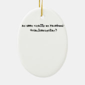 En Céramique Guitare Baghead décoration d'arbre de Noël (Dos)