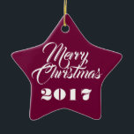 En Céramique HAMbWG - Ornement - Étoile - Personnalisable<br><div class="desc">HAMbWG - Ornament Star - Personnalisable - Assurez-vous de personnaliser à la fois l'avant et l'arrière. L'ornement peut être n'importe quelle couleur,  mais nous avons choisi la Bourgogne !</div>