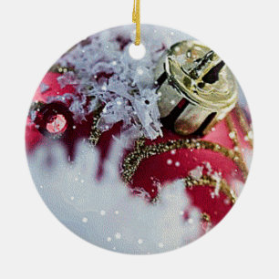 EN CÉRAMIQUE HYVAA JOULUA/BEAU ORNEMENT DE RETOUR DE FINITION