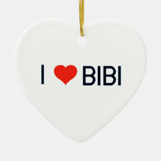 En Céramique I ornement de Bibi de coeur