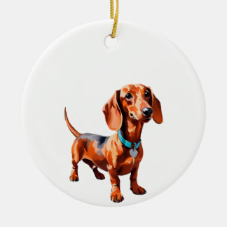 En Céramique Idée cadeau décoration chien saucisse Dachshund