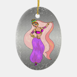 En Céramique Illustration de danseuse du ventre - ornement