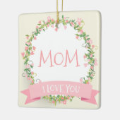 En Céramique Je t'aime Fête des mères de maman | Ornement (Gauche)