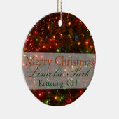 En Céramique Joyeux Noël de Kettering, ornement de l'Ohio 2015 (Droite)