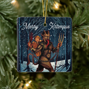 En Céramique Joyeux ornement Krampus
