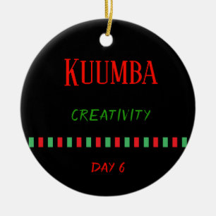 En Céramique Kuumba - Kwanzaa Jour 6  Ornement