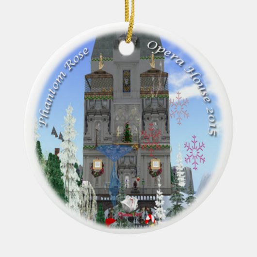 En Céramique Le fantôme s'est levé ornement de SL 2015 (Devant)