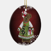 En Céramique Les amis font le meilleur ornement d'ours de (Droite)