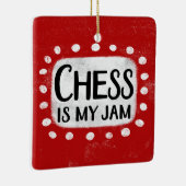 En Céramique Les Échecs, C'Est Mon Ornement De Jam (Droite)