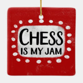 En Céramique Les Échecs, C'Est Mon Ornement De Jam (Dos)