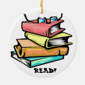 En Céramique Livres LIRE ! Ornement (Dos)