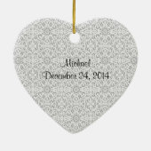 En Céramique Marry Me Faux Diamond Flower Fiançailles Ornement (Dos)