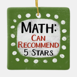 En Céramique Math Review 5 étoiles Ornement