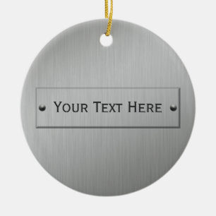 En Céramique Métal Look ornement personnalisé