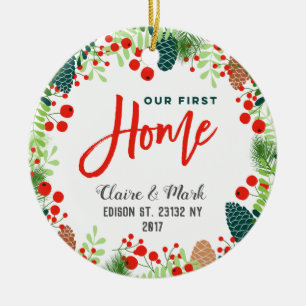 En Céramique Notre premier ornement à la maison de Noël