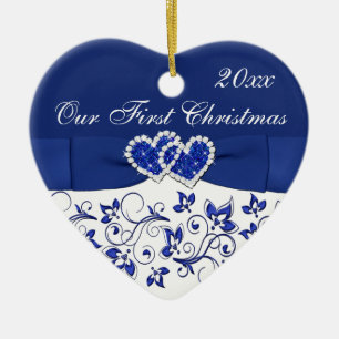 En Céramique Notre premier ornement de garde de Noël