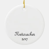 En Céramique Nutcracker Fritz Keepsaké Ornement (Dos)