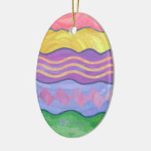 En Céramique Oeuf de Pâques 1 ornement (Gauche)
