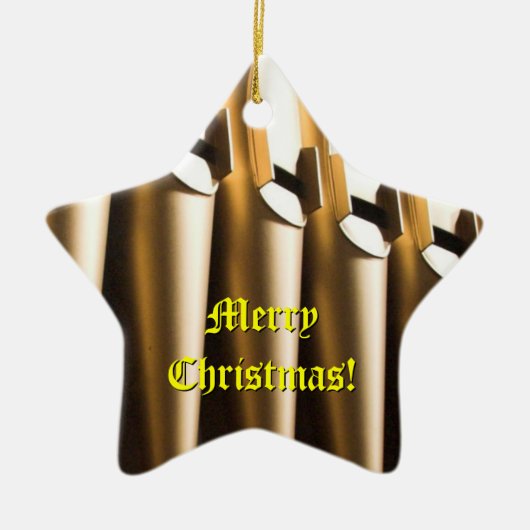 En Céramique Orgues de Noël ornement (Devant)