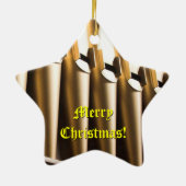 En Céramique Orgues de Noël ornement (Dos)