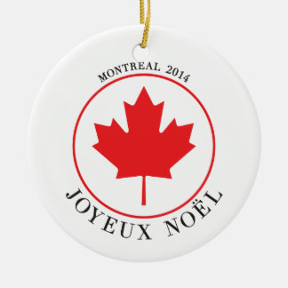 En Céramique Ornement 2014 de Noël de Montréal (Joyeux Noël)