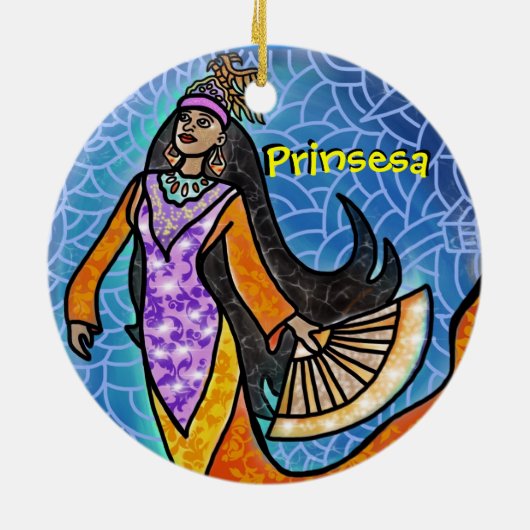 En Céramique ornement 2-Sided (Dos)