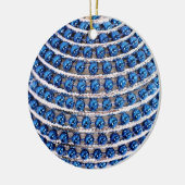 En Céramique Ornement à perles bleues (Gauche)