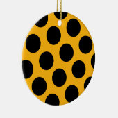 En Céramique Ornement à pois noir (Droite)