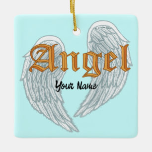 En Céramique Ornement ailes d'ange