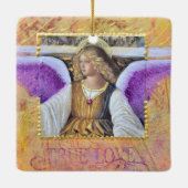 En Céramique Ornement Ange Amour Véritable (Dos)