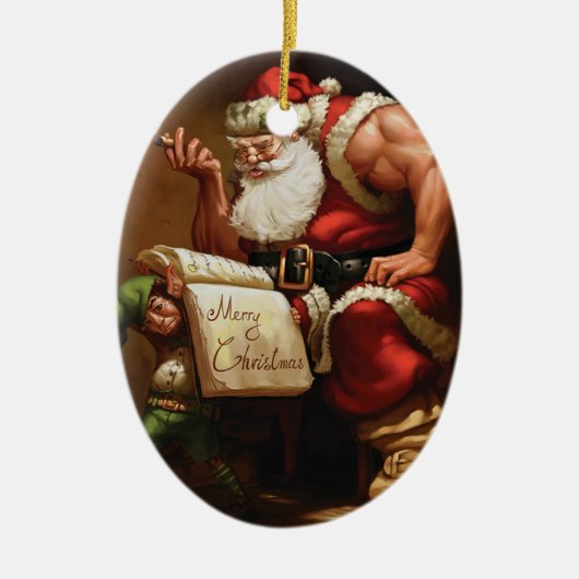 En Céramique Ornement Arbre de Noël - Pour Bodybuilding (Devant)