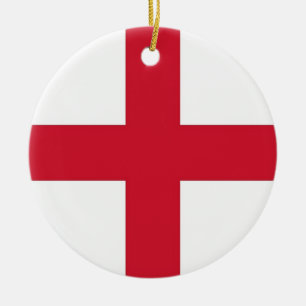 En Céramique Ornement avec drapeau d'Angleterre
