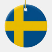En Céramique Ornement avec drapeau de la Suède (Dos)
