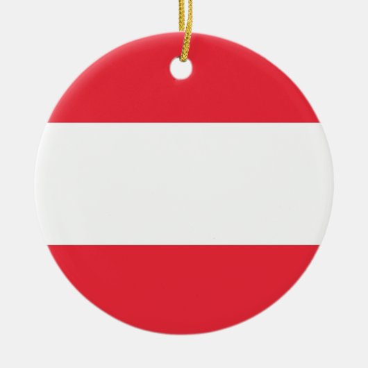 En Céramique Ornement avec drapeau de l'Autriche (Devant)