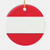 En Céramique Ornement avec drapeau de l'Autriche (Dos)