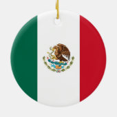 En Céramique Ornement avec drapeau du Mexique (Dos)