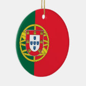 En Céramique Ornement avec drapeau du Portugal (Droite)