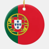 En Céramique Ornement avec drapeau du Portugal (Dos)