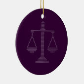En Céramique Ornement avec échelles de justice (Droite)