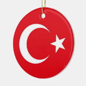 En Céramique Ornement avec le drapeau de la Turquie (Gauche)