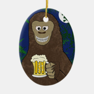 En Céramique Ornement Bigfoot de Drinkin (double face)