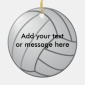 En Céramique Ornement bilatéral de volleyball (Dos)