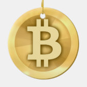 En Céramique Ornement Bitcoin (Dos)