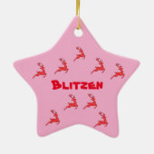 En Céramique Ornement Blitzen =Couleurs (Dos)