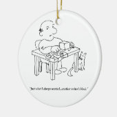 En Céramique Ornement bloc de l'écrivain (Gauche)